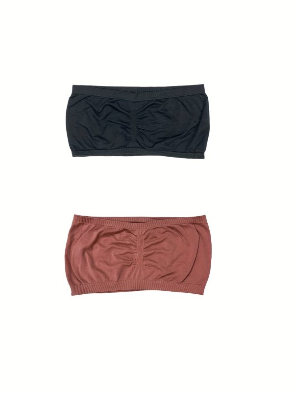 2pcs Strapless Seamless Tube Top – Breathable, Solid Color, Comfortable & Versatile, Sexy Non-Slip Ruched Bra for Women, Essential for Any Wardrobe - Image 6