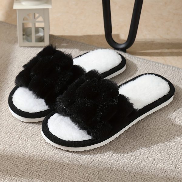 Women'S Casual Plush Slippers for Autumn And Winter, Open-Toe Indoor Floor Slippers That Are Non-Slip, Comfortable, Breathable, And Suitable for All Seasons. - Image 12
