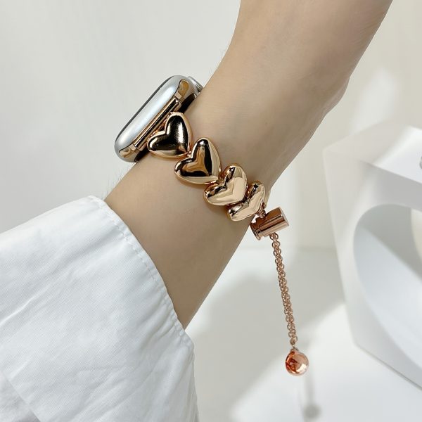A Stylish And Simple Ladies' Apple Watch Bracelet With A Heart-shaped Buckle, Suitable For IWatch Series SE1 2 Ultra, Is Durable And Eye-catching For Your Best Friend. - Image 15
