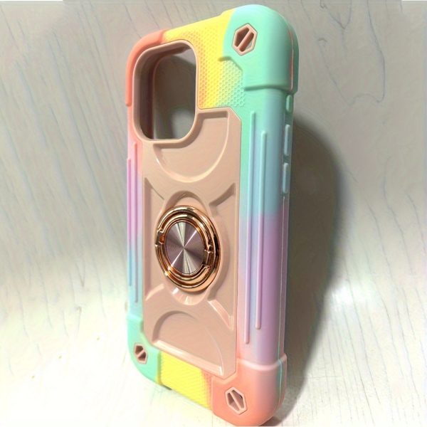 Shockproof Rugged Case for Iphone 16 Pro Max 15 14 13 12 11 XR with 360° Swivel Ring Stand, Drop Resistant Full Body Rugged Case 3-In-1 Protective Durable Cas - Image 11