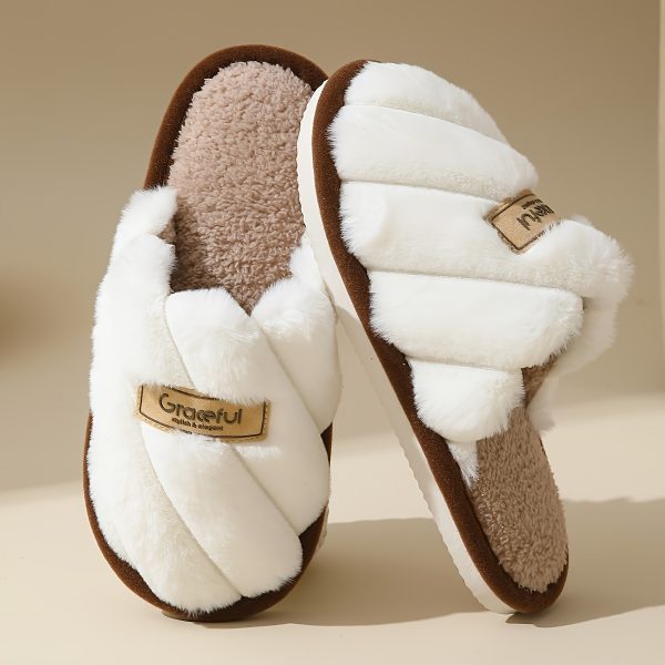 Winter Women's Anti-slip Warm Slippers Home Indoor Comfortable Couple Slippers women - Image 5