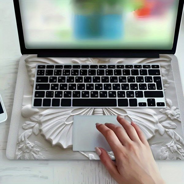 3D Butterfly & Floral Design Laptop Skin - Durable PVC, Easy to Apply, No Residue, 38.99x27.0 cm, Stylish & Protective for Your Laptop, Laptop Skin | Artistic Laptop Cover | Smooth Texture Skin, Butterfly Decor - Image 5