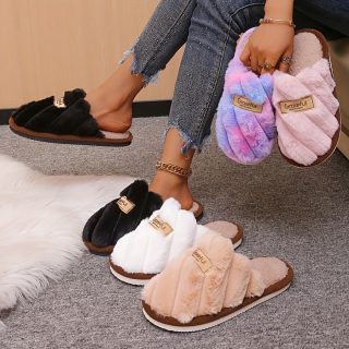 Winter Women's Anti-slip Warm Slippers Home Indoor Comfortable Couple Slippers women