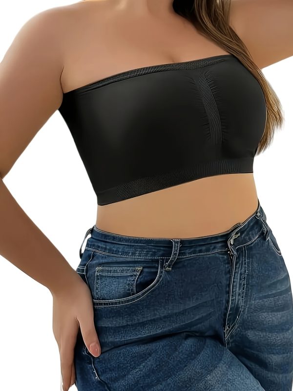 2pcs Strapless Seamless Tube Top – Breathable, Solid Color, Comfortable & Versatile, Sexy Non-Slip Ruched Bra for Women, Essential for Any Wardrobe - Image 9