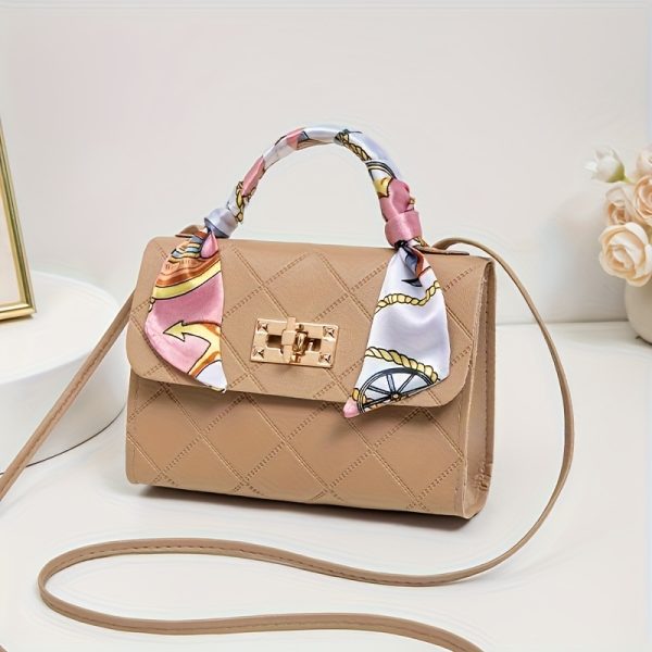 Stylish Women'S Crossbody & Shoulder Bags - with Golden-Tone Hardware, Black, White, Red, Brown Options, Perfect for Casual, Office, or Party Use, Ideal Gift for Her, Versatile Shoulder Bag | Elegant Accessory | Durable Polyester Lining - Image 12