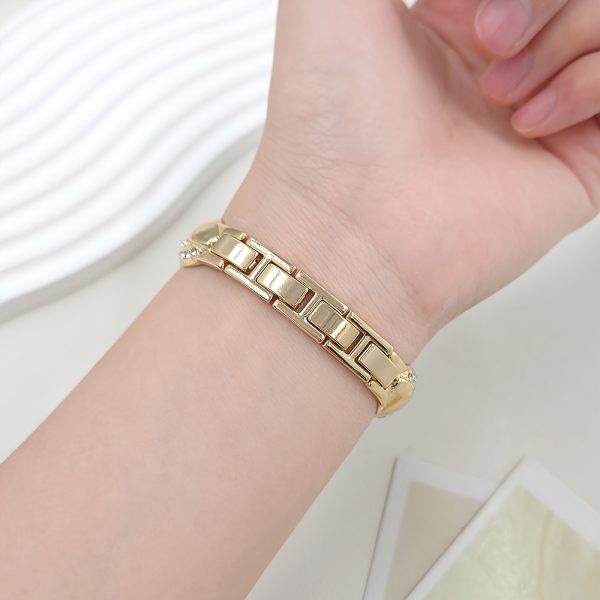 1pc Elegant Zodiac Sign Zinc Alloy Bracelet for Women - Sparkling Rhinestone Design, Adjustable Deploy Clasp, Perfect for Apple Watch (38mm-49mm), Ideal Gift for Parties, Nightclubs, Weddings, and Daily Wear, Party Accessory|Zodiac Themed|Adjustable Bracelet - Image 10