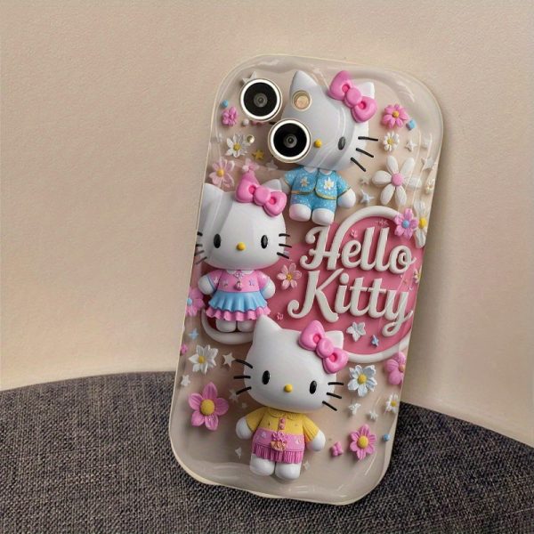 Sanrio cute cartoon Hello Kitty creative trend soft protective mobile phone case for iPhone 16 15 14 13 12 11 Pro Max 16 15 14 Plus 16e 13 12 mini X XR XS Max 6 6s 7 8 Plus SE - Image 6