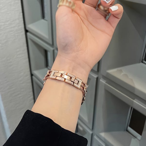 Add glory to your watch with a BIIFAKOO one double butterfly strap - Compatible with i Watch Series S10 available 9/8/7/6/5/4/3/2/1/SE/Ultra - Shiny and stylish, suitable for women 38mm 40mm 41mm 44mm 45mm 49mm - Image 15