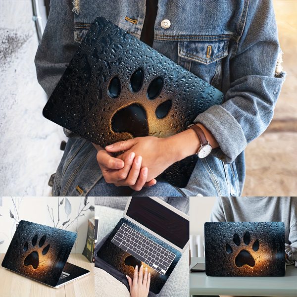 Vinyl Notebook Computer Case with Paw Print Stickers, 2pcs/Set, Scratch-Proof DIY Art Protective Case for Notebooks - Easy to Paste and Durable Design Suitable for Notebooks - Image 5