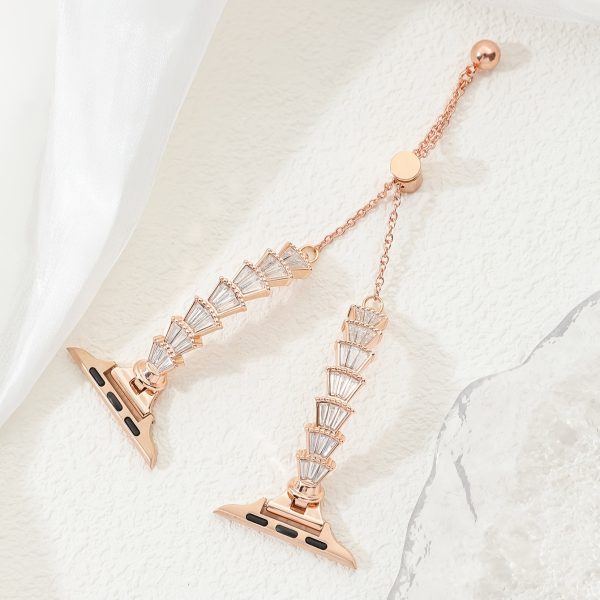 Chain Watch Strap For IWatch Series 10/9/8/7/6/5/4/3/2/1 SE Fashionable Luxury Lady Watch Band For Apple Watch 38mm 40mm 42mm 45mm 46mm 49mm - Image 7