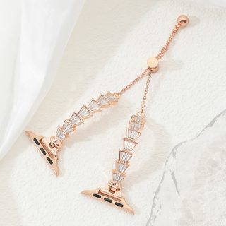 Chain Watch Strap For IWatch Series 10/9/8/7/6/5/4/3/2/1 SE Fashionable Luxury Lady Watch Band For Apple Watch 38mm 40mm 42mm 45mm 46mm 49mm
