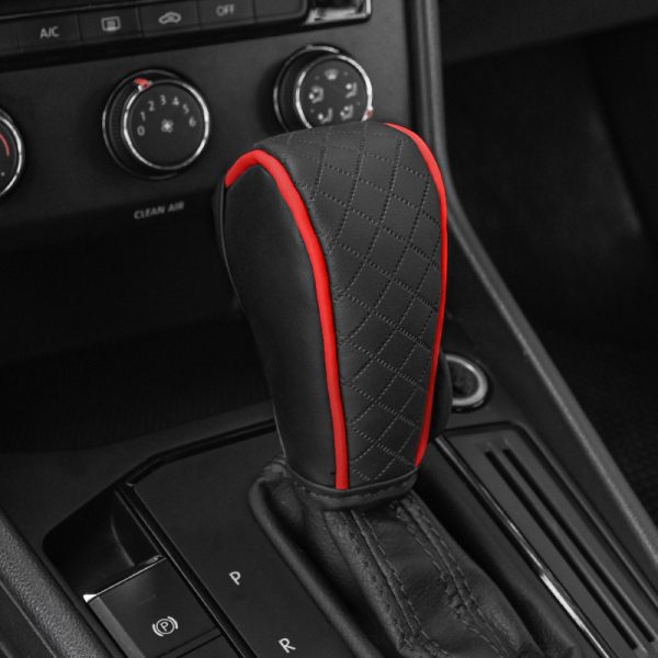 Universal Faux Leather Anti-slip Car Gear Shift Knob Cover Black Auto Parts Car Stall Anti-slip Case Driving Control Cover - Image 11