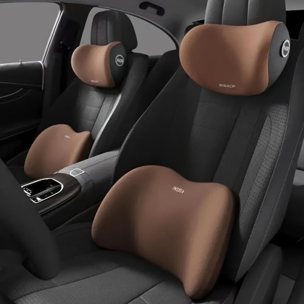 Memory Waist Back Cushion - Car Headrest Shoulder Support Pillow 1 Set - Household Car Supplies - Image 5