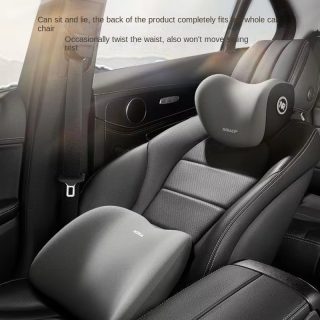 Memory Waist Back Cushion - Car Headrest Shoulder Support Pillow 1 Set - Household Car Supplies