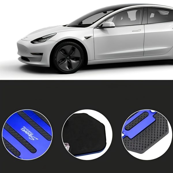2pcs Non-Slip Aluminum Alloy Car Pedal Pads, Automatic Transmission Brake & Gas Pedal Covers, Anti-Skid Performance Pedal Set, Auto SUV ATV Replacement Accessories (Automatic) - Image 2