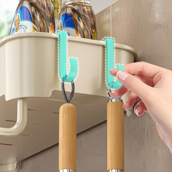 1pc Easy-Install Thickened Kitchen Sink Organizer - Multi-Color, No-Drill Storage Rack for Spices & Essentials - Image 10