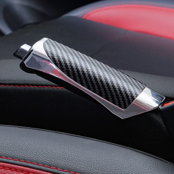 Universal Car Handbrake Sleeve, Durable ABS & Carbon Fiber Finish, Easy Installation, Plastic Material, for Various Vehicle Models, Car Interior Accessories - Image 11