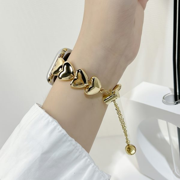 A Stylish And Simple Ladies' Apple Watch Bracelet With A Heart-shaped Buckle, Suitable For IWatch Series SE1 2 Ultra, Is Durable And Eye-catching For Your Best Friend. - Image 14