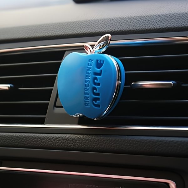 Apple-Shaped Car Air Freshener Diffuser with Vent Clip - Green Leaf Design, Long-Lasting Scent, Ideal for Vehicle A/C Outlets, Easy to Install, Car Vent Clip Freshener | Natural Aroma Diffuser | Aroma Diffuser - Image 11