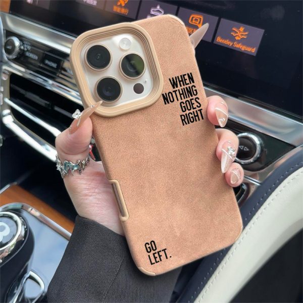 Phone Case with a Simple Lettered Faux Leather Design for Iphone Models 16, 15, 14, 13, 12, And 11 Pro Max. - Image 4
