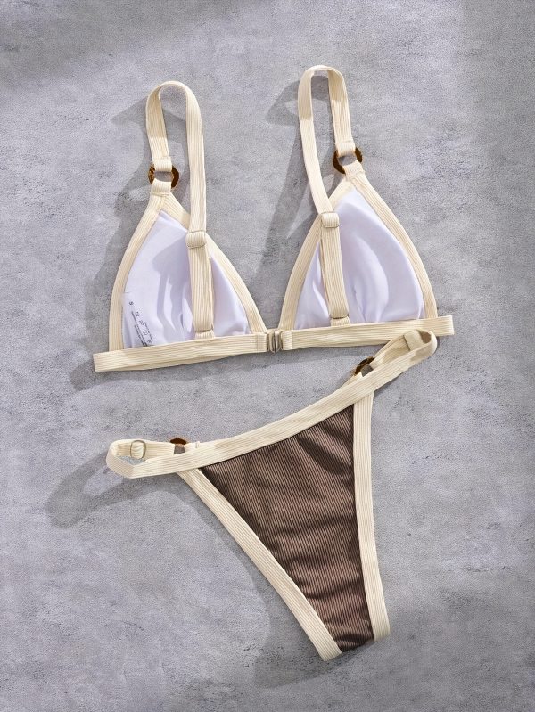 Small Pit Strip Women'S Three-Point Split Bikini Swimsuit - Image 2