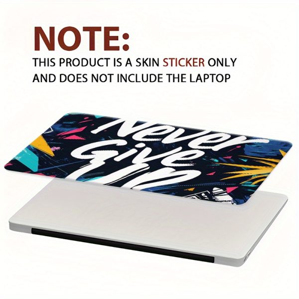 3pcs, 1pc spare, no need to worry about sticking it wrong, laptop sticker set made of PVC material suitable for various computer models, inspirational quote theme design, scratch-resistant self-adhesive durable easy to stick without bubbles high quality - Image 7