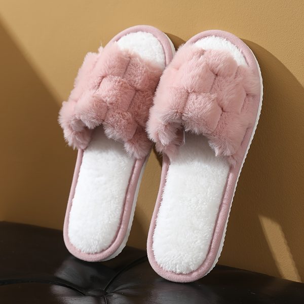 Women'S Casual Plush Slippers for Autumn And Winter, Open-Toe Indoor Floor Slippers That Are Non-Slip, Comfortable, Breathable, And Suitable for All Seasons. - Image 7