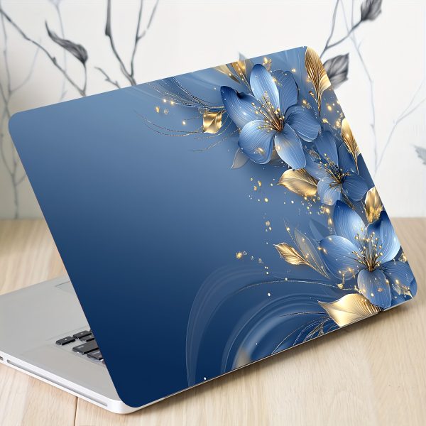 2pcs Rose Flower Laptop Art Decal Protective Case, Universal Internet Notebook Skin Sticker not Reusable, Waterproof and Scratch-Resistant - Waterproof, Scratch-Resistant, Suitable for Laptops and Cars