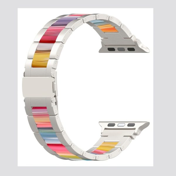 BIIFAKOO - New Resin Splicing For Ultra Series 10 9 8 7 SE 6 5 4 3 2 1 Compatible Apple Watch Strap 38mm 40mm 41mm 42mm 44mm 45mm 46mm 49mm With Meter Splitter - Image 3