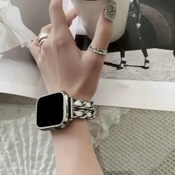 BIIFAKOO new small fragrance style metal stitched ten generations available compatible 38mm 40mm 41mm 42mm 44mm 45mm 46mm 49mm suitable for Ultra Series 10 9 8 7 7 SE 6 5 4 3 5 4 4 3 2 1 - Image 11