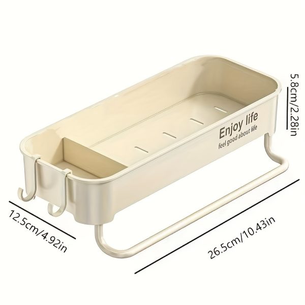 No-Drill Thickened ABS Kitchen Sink Organizer with Hooks & Slotted Trays - Multi-Compartment Storage Shelf for Cleaning Supplies, Bottles, Sponges - Multi-Color Options, Kitchen Sink Accessories, Rustic Kitchen Decor, Installfree Setup - Image 10