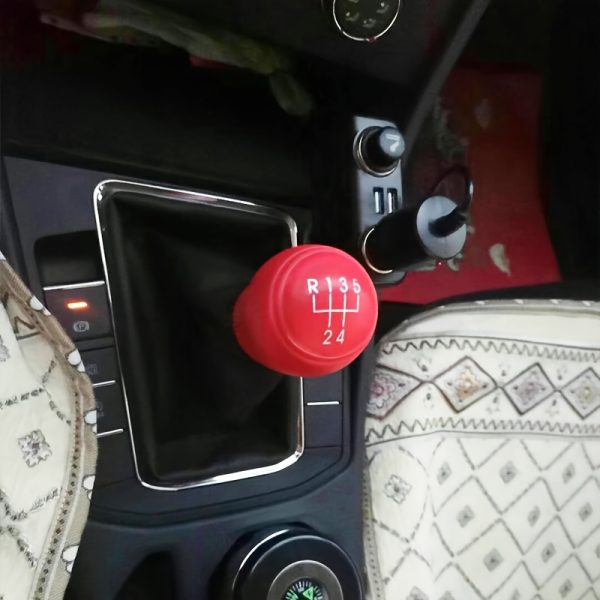 Silicone Gear Shift Knob Cover - Car Gear Stick Shifter Sleeve Protector, 1pc, Available in Beige, Gray, Blue, Red, Black, Gear Shifters for Car - Image 12
