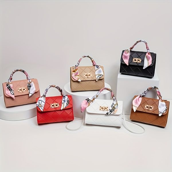 Stylish Women'S Crossbody & Shoulder Bags - with Golden-Tone Hardware, Black, White, Red, Brown Options, Perfect for Casual, Office, or Party Use, Ideal Gift for Her, Versatile Shoulder Bag | Elegant Accessory | Durable Polyester Lining - Image 7