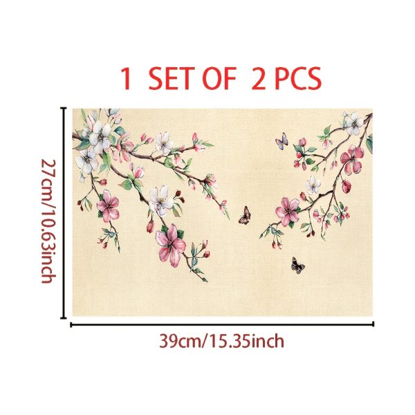 2pcs Pink Peach Blossom Vinyl Laptop Skin Stickers, 27cm x 39cm - Scratch-Resistant DIY Art Protection for HP, Dell, Lenovo, Apple, ASUS Laptops, Laptop Accessories | Artistic Laptop Cover | Durable Laptop Skin, Laptop Decor - Image 4