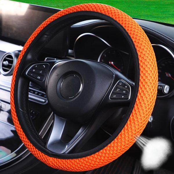 Fit Thick Fabric Grid Car Steering Wheel Cover - No Inner Ring, Stylish Red & Black Design, Durable & Wear-Resistant, Multiple Styles for Most Vehicles, Cute Steering Wheel Cover, Vehicle Interior Accessory, Sporty Look, Wearresistant Material - Image 16