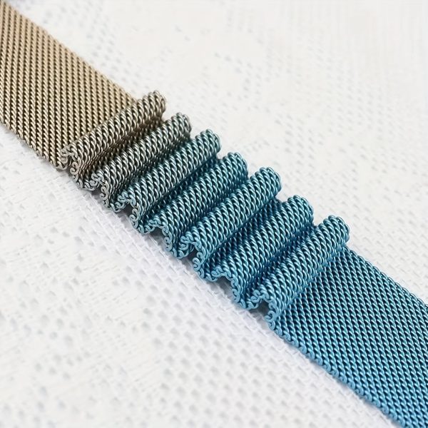 [Shiyu Milanese] Shiyu Milanese Loop Band for Apple Watch | Stainless Steel Mesh, Magnetic Clasp, Waterproof Strap | Compatible with Series 1-10 & SE, Sizes 38mm-49mm, Elegant Design for Men and Women - Image 3