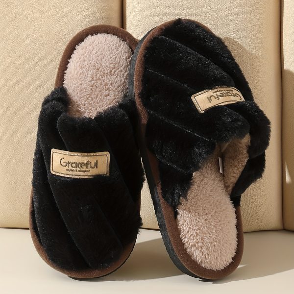 Winter Women's Anti-slip Warm Slippers Home Indoor Comfortable Couple Slippers women - Image 9