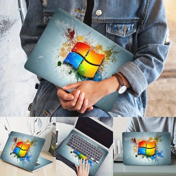 3pcs, 1pc Spare, No Need to Worry About Peeling Off, PVC Material Suitable for Various Models Of Computers Scratch-resistant Durable Easy-to-remove Decorative High-Quality Window 98 Retro Theme Laptop Stickers - Image 3