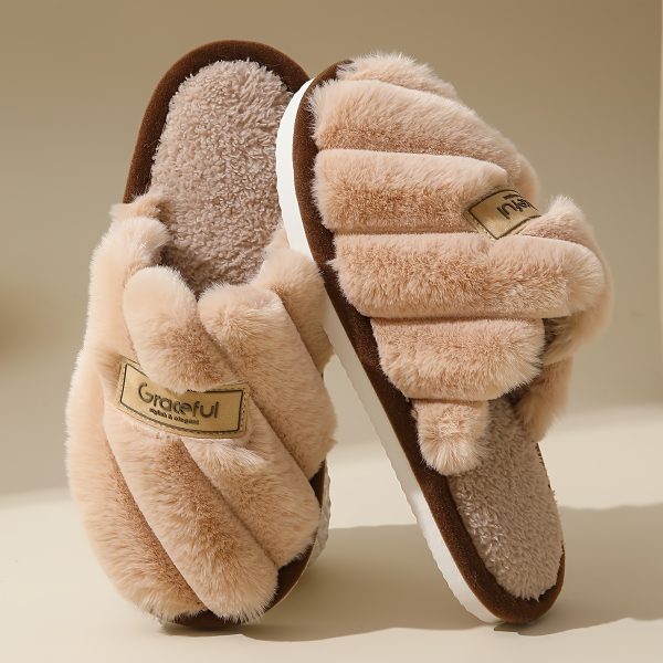 Winter Women's Anti-slip Warm Slippers Home Indoor Comfortable Couple Slippers women - Image 10