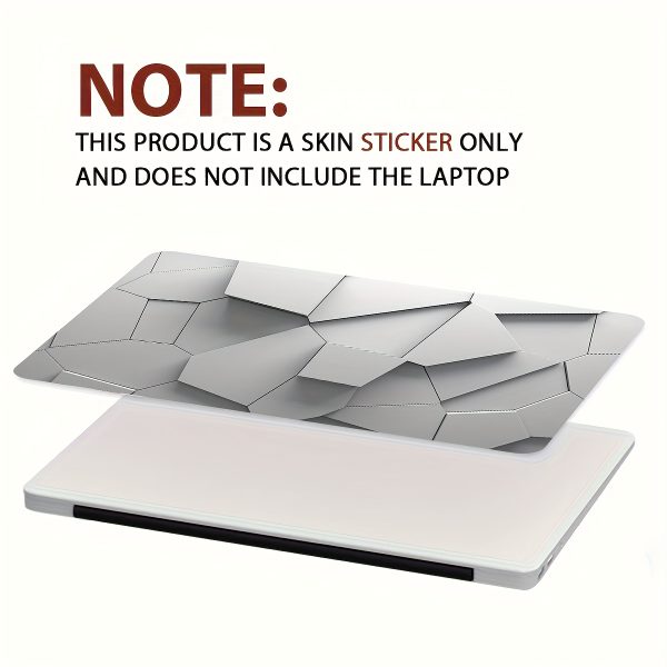 Pack of 2 Technology Notebook Computer Art Decal Protective Cases, Universal Netbook Light Beige Stickers Non-Duplicate Use Field Laptop Light Beige Sticker Decals Waterproof and Scratch Resistant - Waterproof, Anti-scratch, Suitable for Laptops, Cars - Image 7