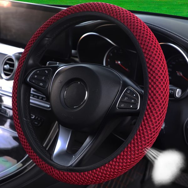 Fit Thick Fabric Grid Car Steering Wheel Cover - No Inner Ring, Stylish Red & Black Design, Durable & Wear-Resistant, Multiple Styles for Most Vehicles, Cute Steering Wheel Cover, Vehicle Interior Accessory, Sporty Look, Wearresistant Material - Image 19