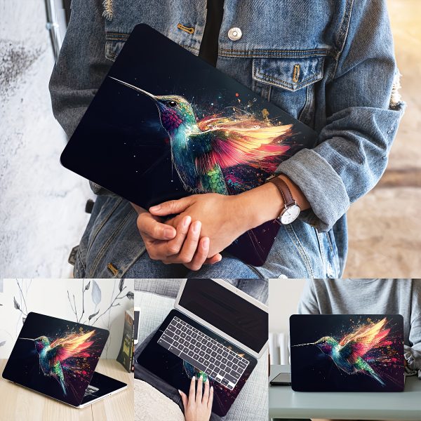 Vinyl Laptop Case Hummingbird Sticker, 2pcs/set, Scratch-Proof DIY Art Protective Case, Suitable for Laptop - Easy to Paste and Durable Design Suitable for Laptop, Car, Helmet, Motorcycle, Refrigerator Decoratio - Image 5