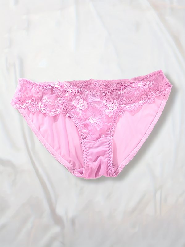 Women'S Sexy Lace Gathered Adjustable Push-Up Bra Underwear Set, Elegant Style Bra Set, Lace Panties, Soft, Breathable And Comfortable, Purple - Image 3