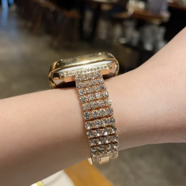 BIIFAKOO Compatible for iwatch Latest Era New Sparkling Rhinestone Bracelet Wristband 38mm 40mm 41mm 42mm 44mm 45mm 49mm Women'S Series Ultra 9/8/7/6/5/4/3/2/1/SE - Image 5