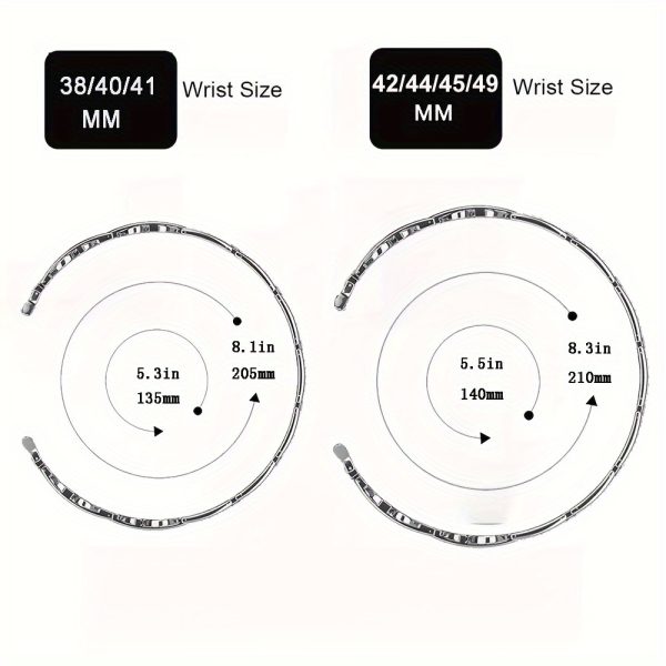 Fashion Women's Heart-Shaped Stainless Steel Metal Smartwatch Strap For Apple Watch38 40 41 42 44 45 49mm Series 1 2 3 4 5 6 7 8 9 SE Ultra Replacement Strap - Image 2