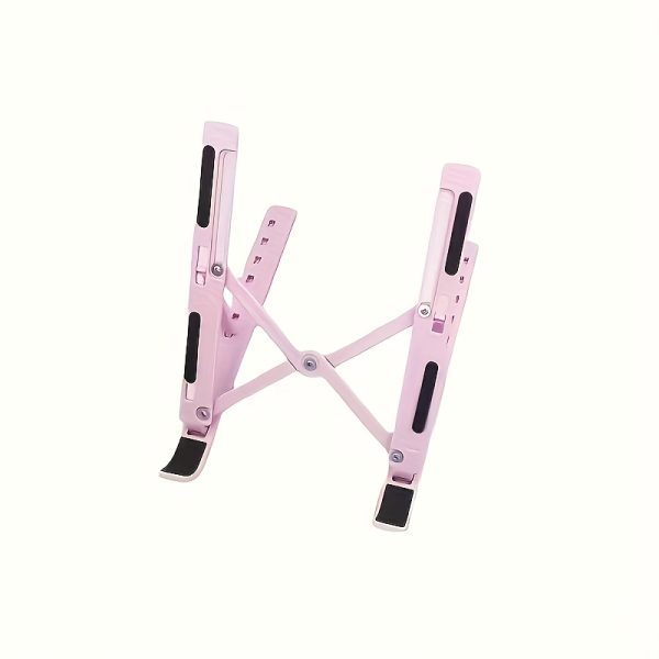 Adjustable Height & Angle Laptop Stand with 10-Level Positioning, Ergonomic Portable Foldable Desktop Stand for Improved Posture & Airflow, Compatible with Most Laptops, Vertical Laptop Stand, Sturdy Construction - Image 4