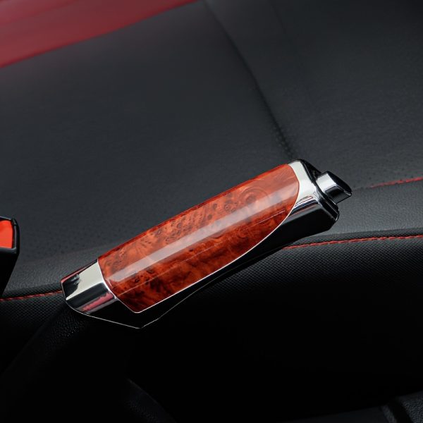 Universal Car Handbrake Sleeve, Durable ABS & Carbon Fiber Finish, Easy Installation, Plastic Material, for Various Vehicle Models, Car Interior Accessories - Image 3