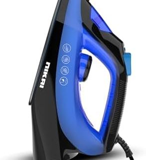 Nikai 1600W Steam Iron with Self-Cleaning Function, Non-Stick Soleplate, Vertical Steam Dry & Spray Options, Adjustable Temp, Indicator Light, 280ml Tank, Variable Steam Control - NSI858AX Buy Online at Best Price in UAE - Amazon.ae