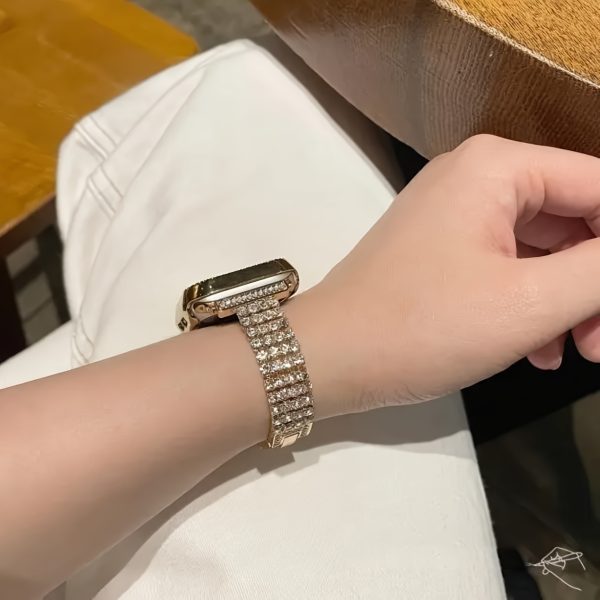 BIIFAKOO Compatible for iwatch Latest Era New Sparkling Rhinestone Bracelet Wristband 38mm 40mm 41mm 42mm 44mm 45mm 49mm Women'S Series Ultra 9/8/7/6/5/4/3/2/1/SE - Image 19