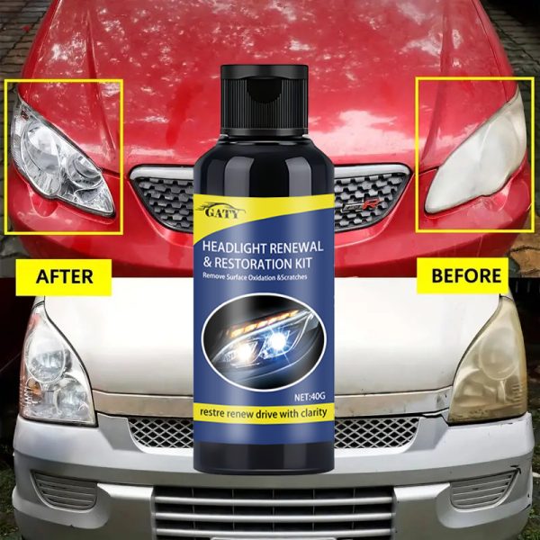 Automotive Quick-Flash Headlight Restoration Liquid, Polishing & Waxing Kits, Universal ABS Item Form, Durable Clear Finish, Scratch Removal, No Grinding Required, Restores Clarity, Headlight Restoration | Quickheadlight Revival | Clear Finish, Car Light Restoratio - Image 4
